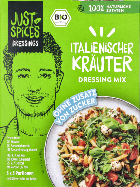 Just Spices Bio Dressing Mix Italienische Kräuter