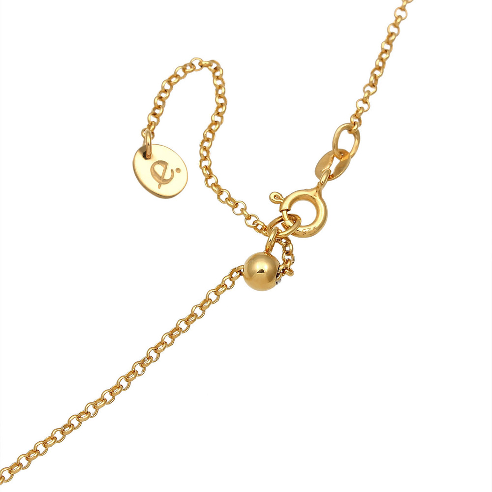 Elli PREMIUM Elli PREMIUM Collier Élégant Basic Choker avec Pierre de Lune Collier Femme - (92 collier