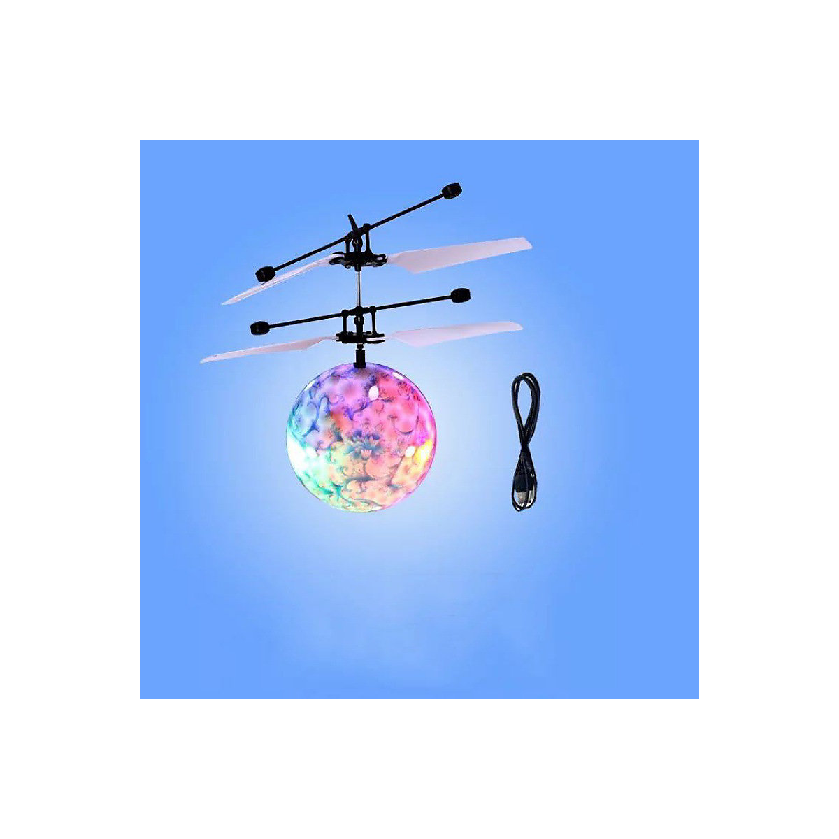 Wiederaufladbare Licht-up fliegender Ball Kristall-Sensor fliegende Maschine schwebenden Geste Fernbedienung Flugzeug Kinderspielzeug