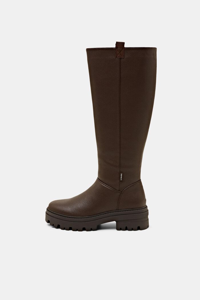 Grobe Boots in Lederoptik