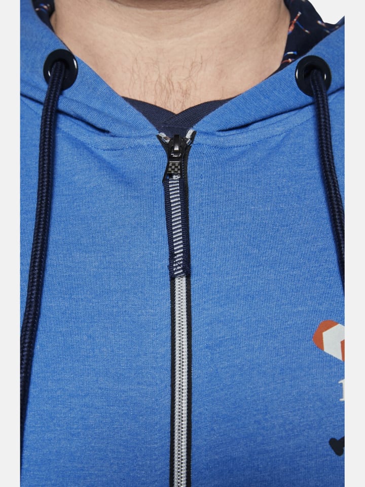 Charles Colby Sweatjacke DUKE EDMUND in blau melange günstig kaufen