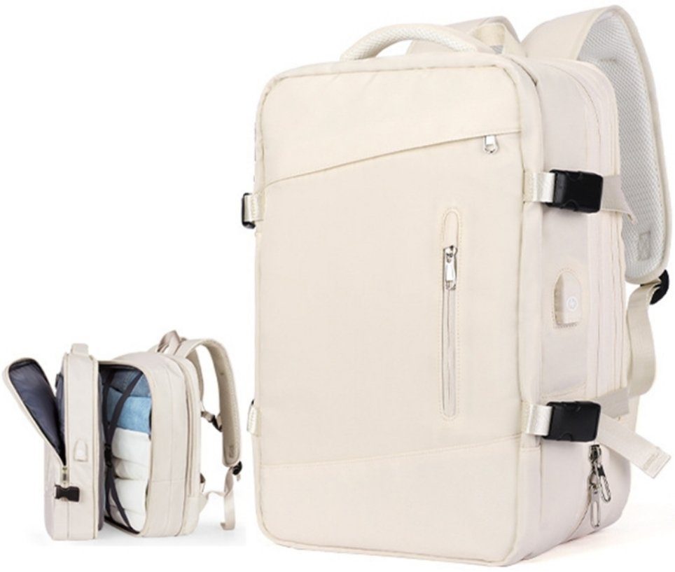 WISHDOR Reiserucksack Laptoprucksack Laptop Rucksack Rucksäcke Freizeitrucksack Laptoptasche (Reisen Notebook Laptop Tasche Schule Uni Rucksack Handgepäck, Schulrucksack, Anti-Diebstahl, USB-Lade-Anschluss, Backpack Laptopfach), für Herren Damen Jung