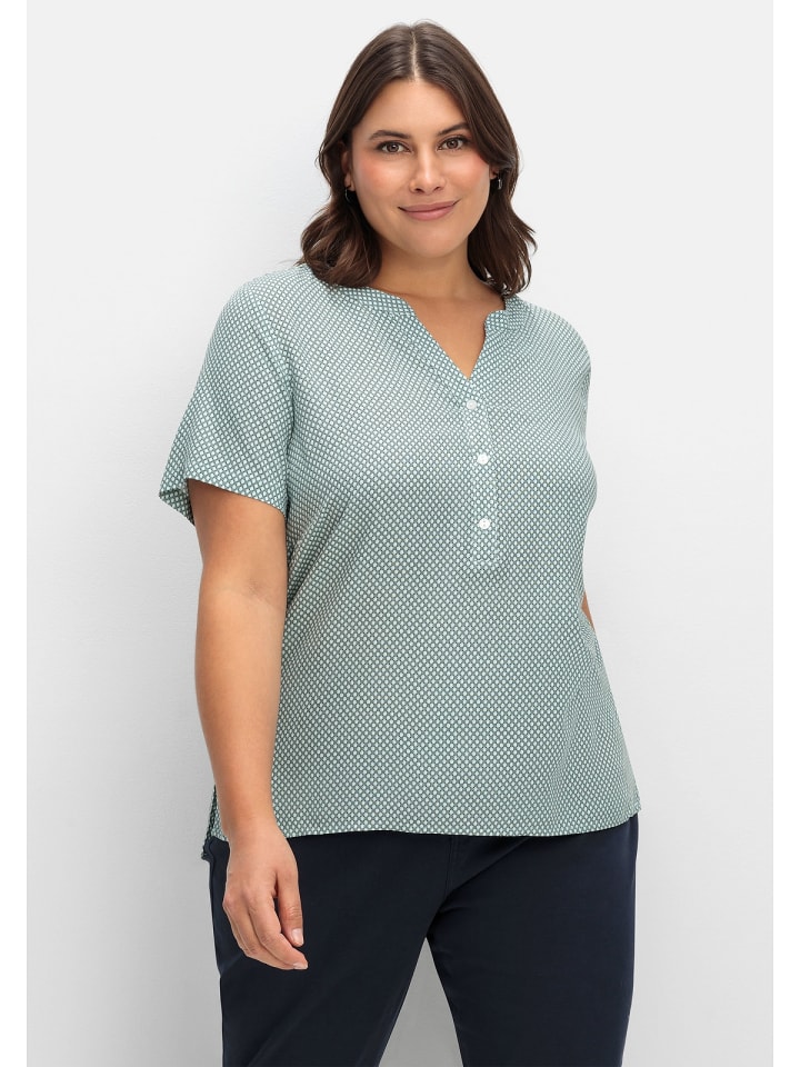 sheego Tunika in mint gemustert günstig kaufen