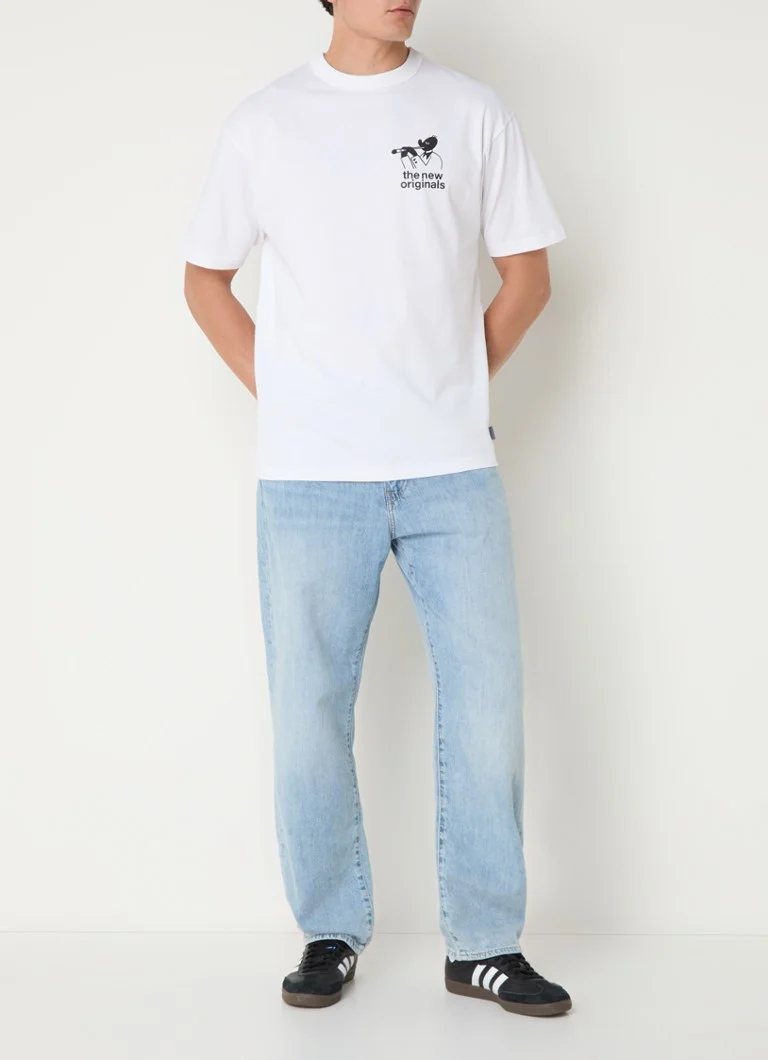 Tricou New Originals Freddy Jazz Band cu logo și imprimeu pe spate.