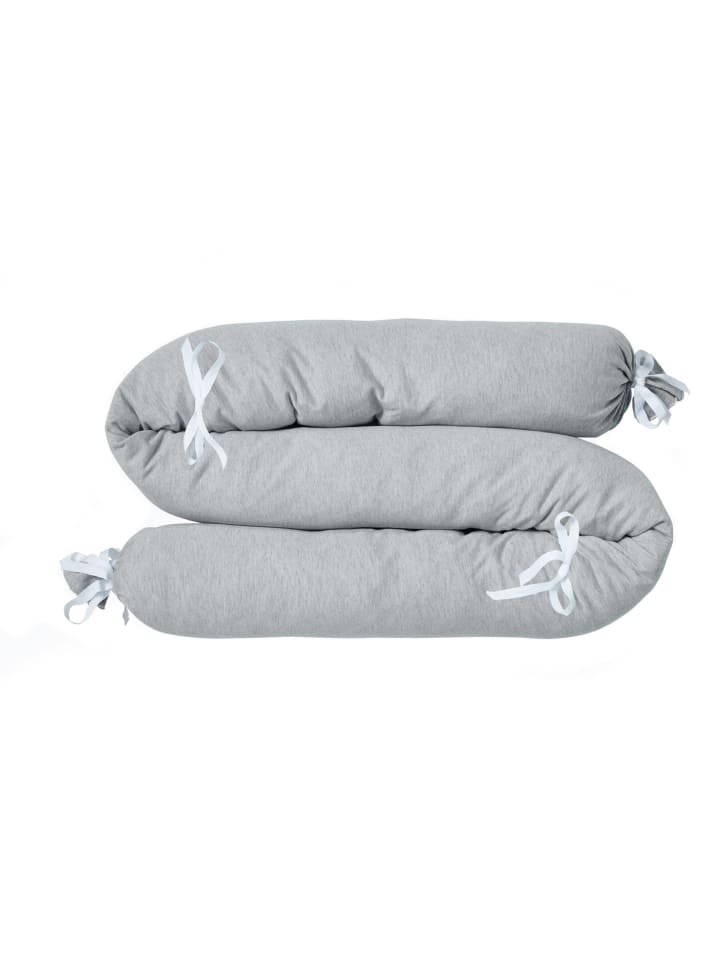 nordic coast company  Bettschlange in Grau- (L) 180 cm günstig kaufen onesize
