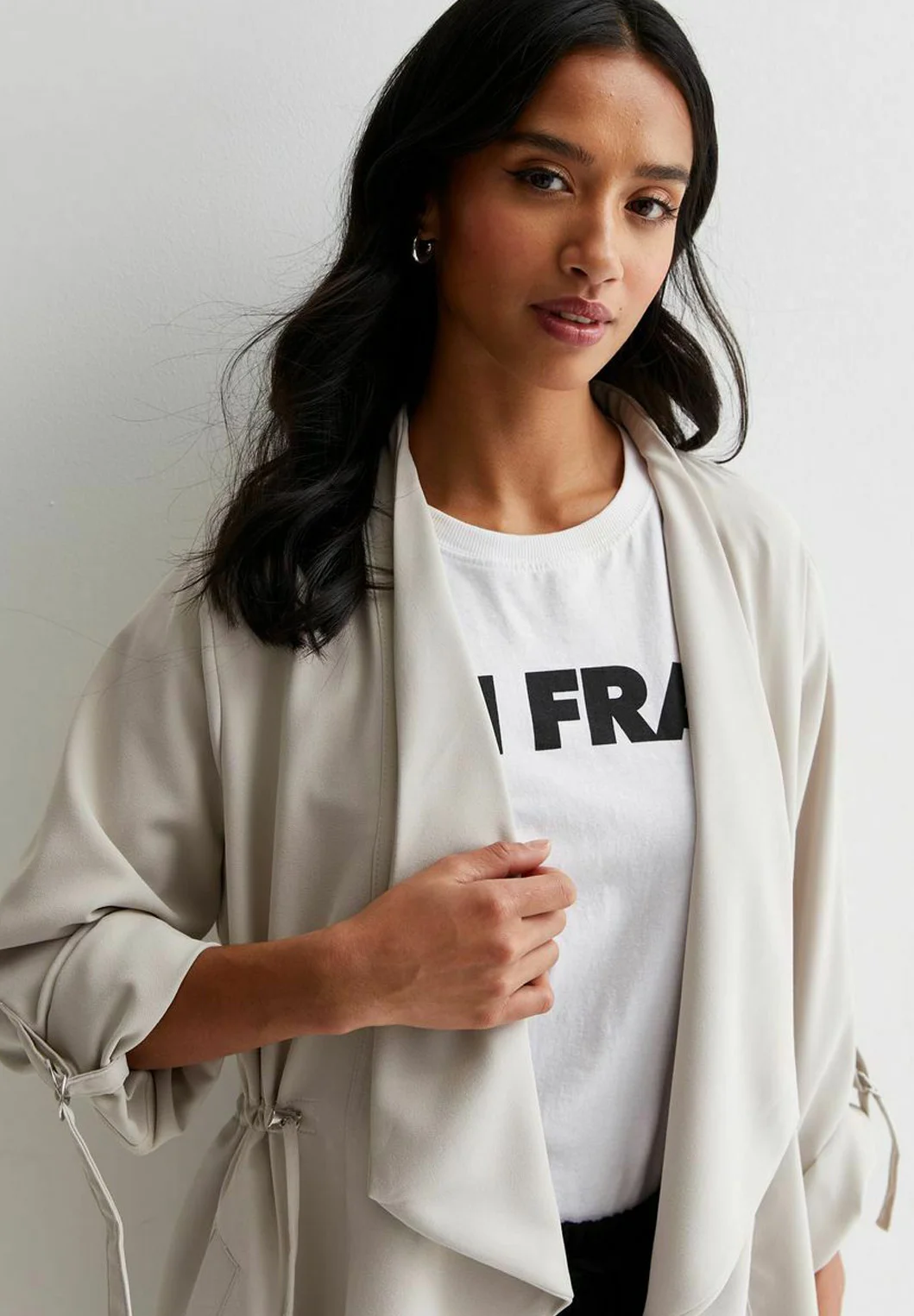 New Look Petite PETITE WATERFALL DUSTER - Abrigo corto