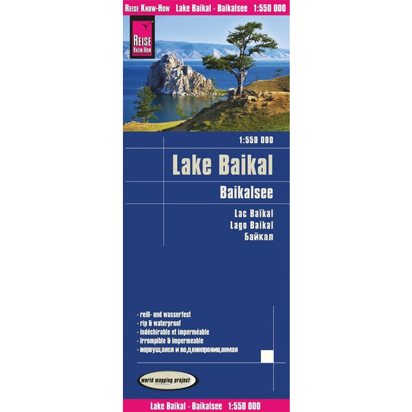Reise Know-How Landkarte Baikalsee / Lake Baikal 1:550.000 - Straßenkarte