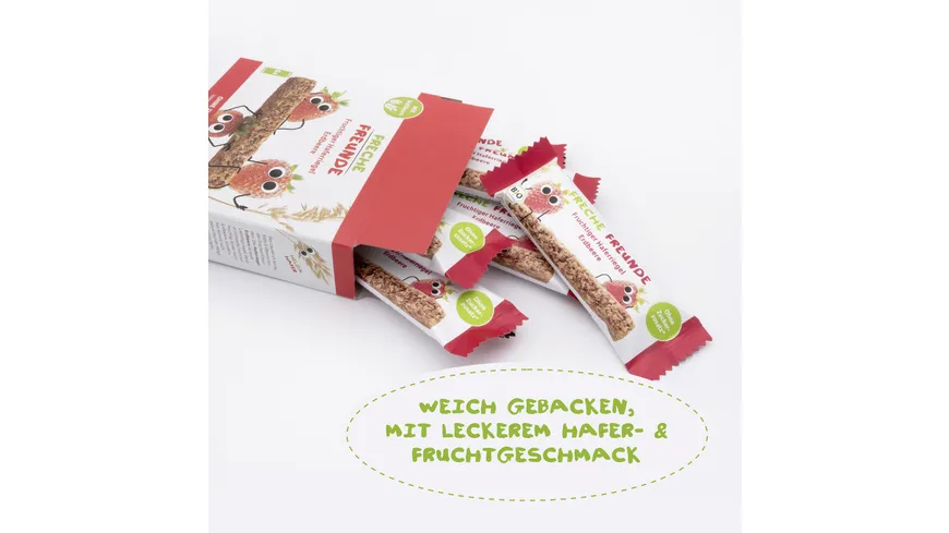 Freche Freunde Bio Fruchtiger Haferriegel Erdbeere 6x30g 180 g