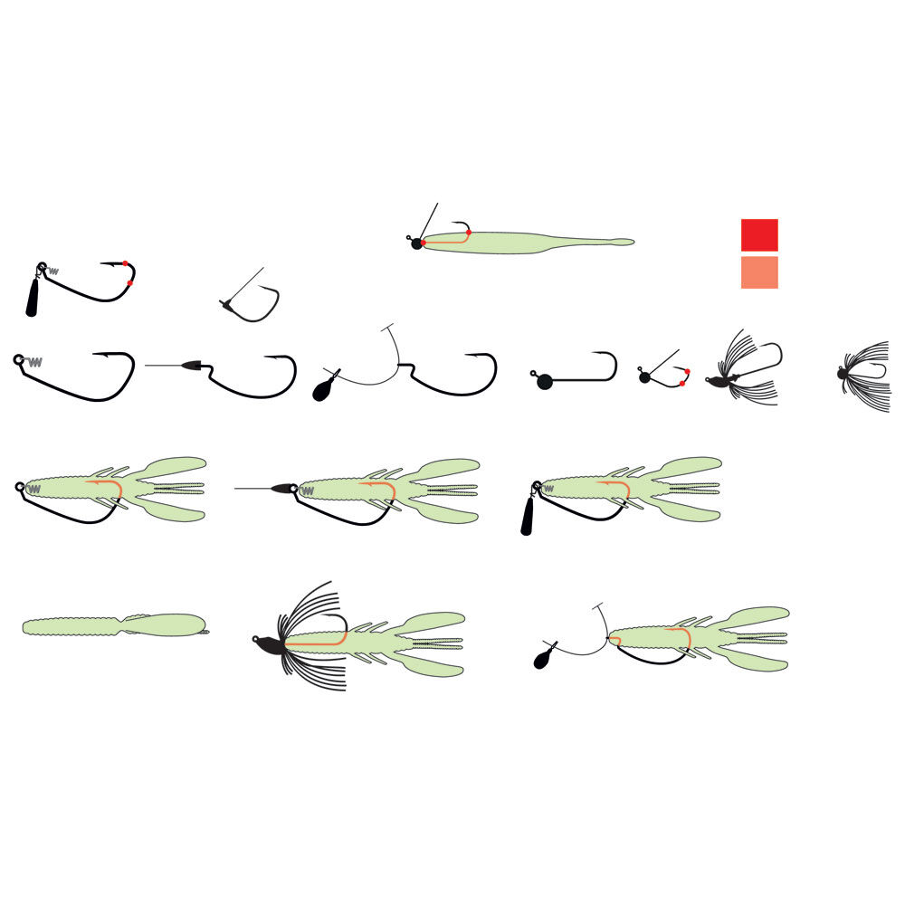 Deps Deathadder Hog Crayfish -pehmoviehe 12,5 cm, 21 g (x6)