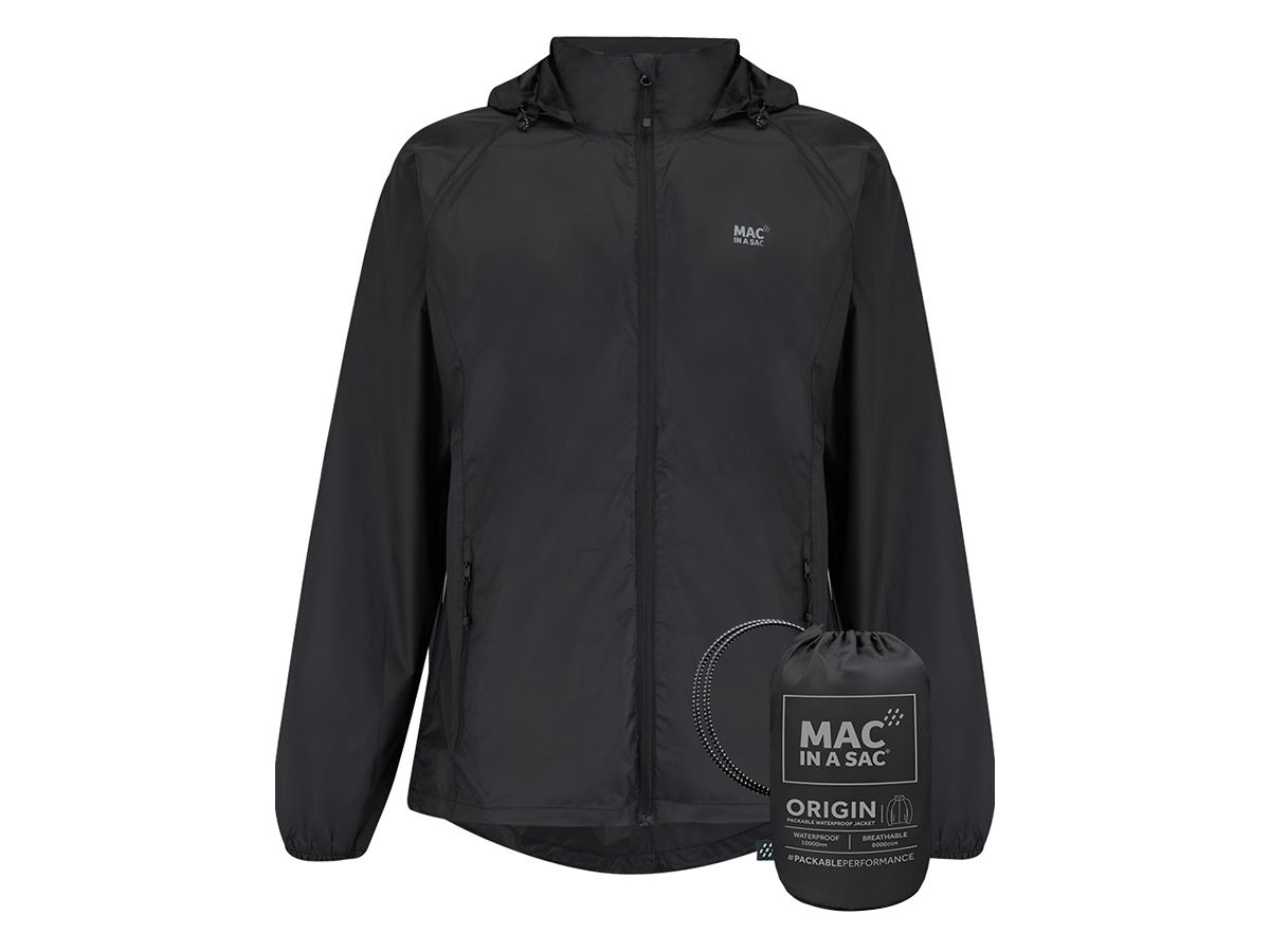Mac in a Sac Schwarz Unisex Regenjacke