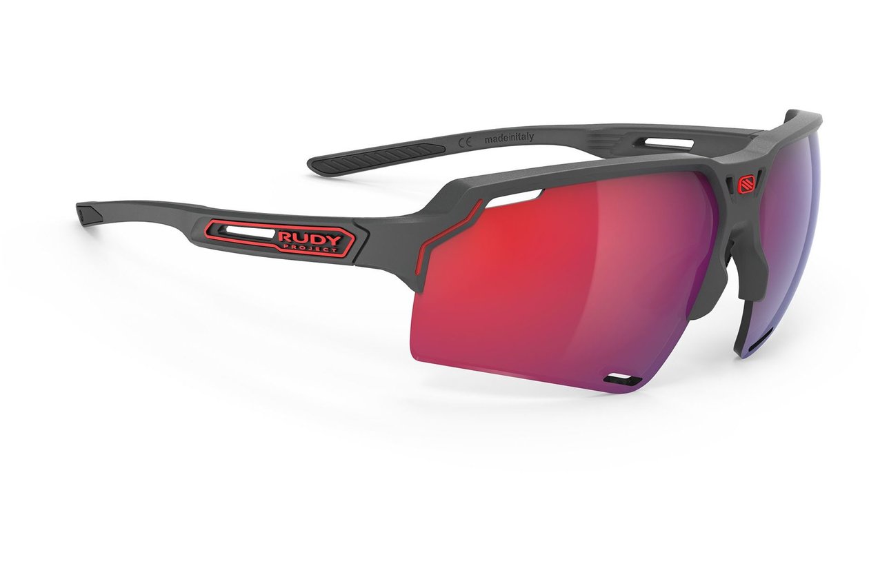 Rudy Project Deltabeat Charcoal Matte / Multilaser Red