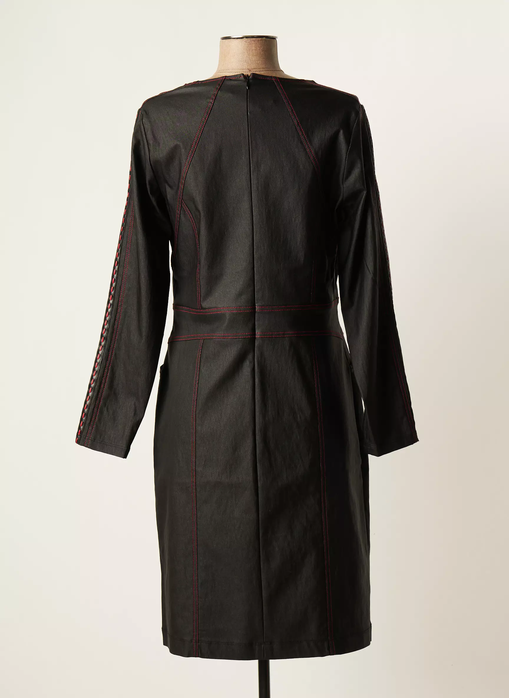 Meri Esca Robes Mi Longues Femme couleur noir
