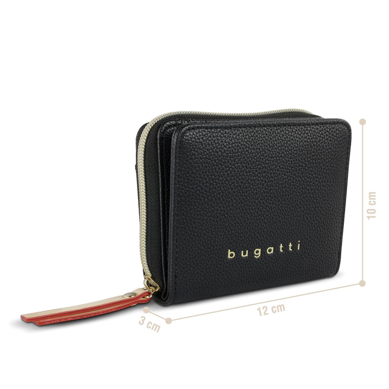 BUGATTI Handtaschen schwarz ELLA wallet zip M