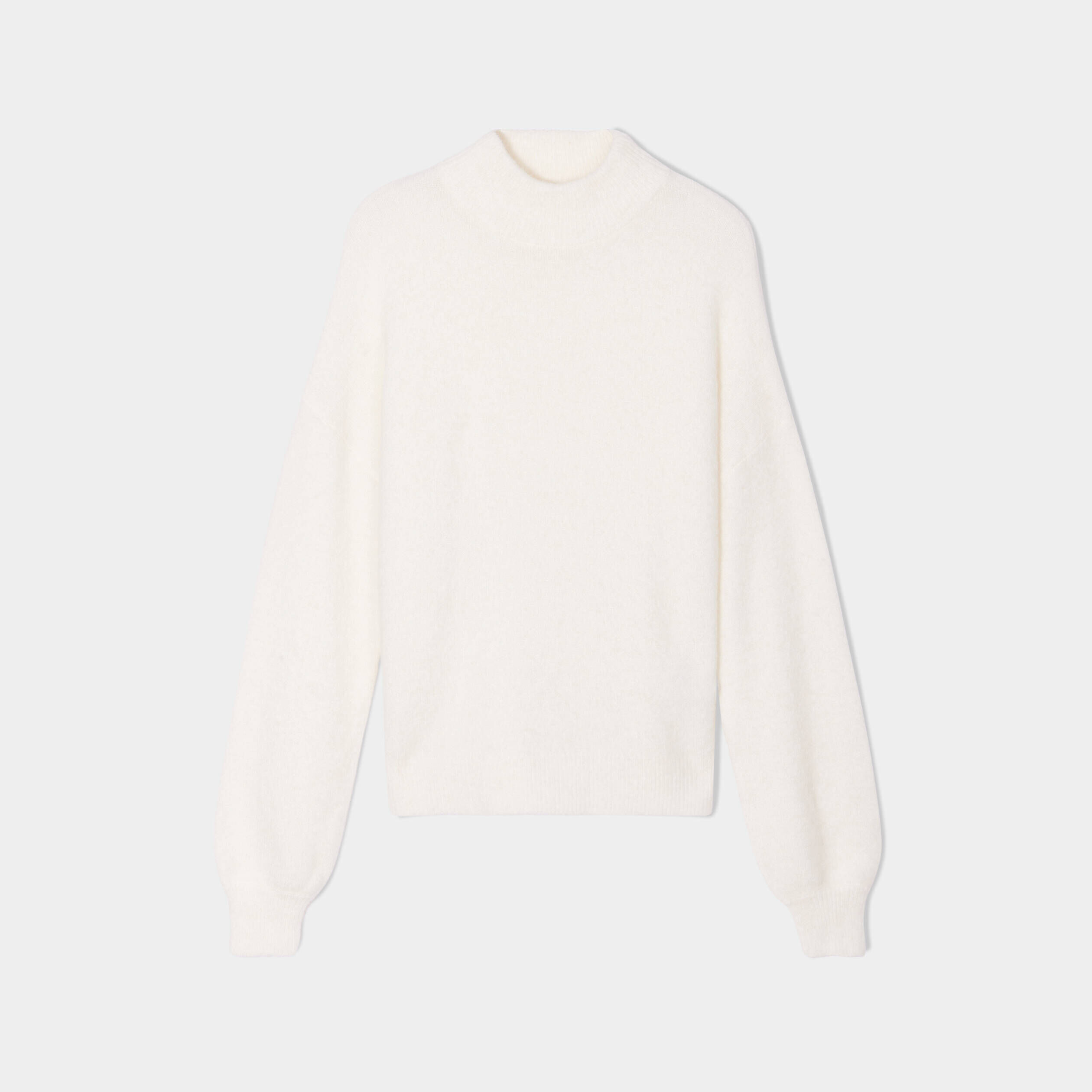 Pull col montant ecru femme | Cache Cache