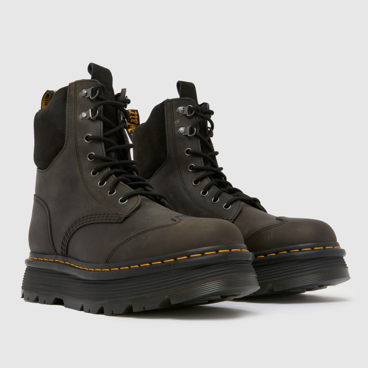 Dr. Martens Zebzag 8 tie bakancs szürke színben