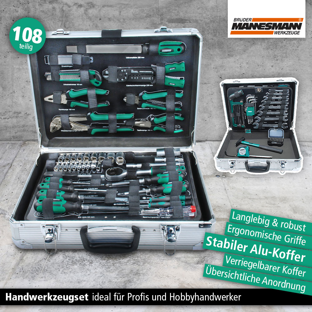 Mannesmann Werkzeugsatz 108-teilig