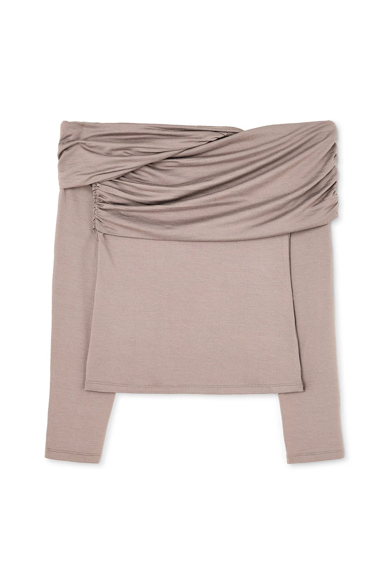 Soft Line Off Shoulder Draped Top