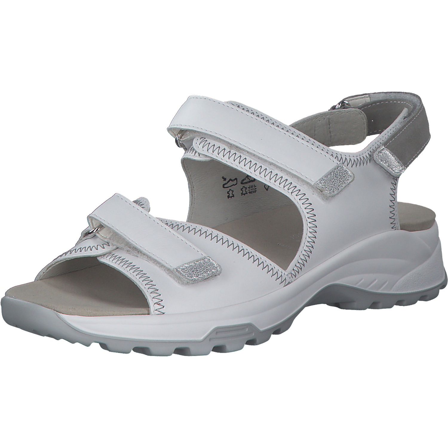 Waldläufer Flora 791002, Klassische Sandalen, Damen, Weiß