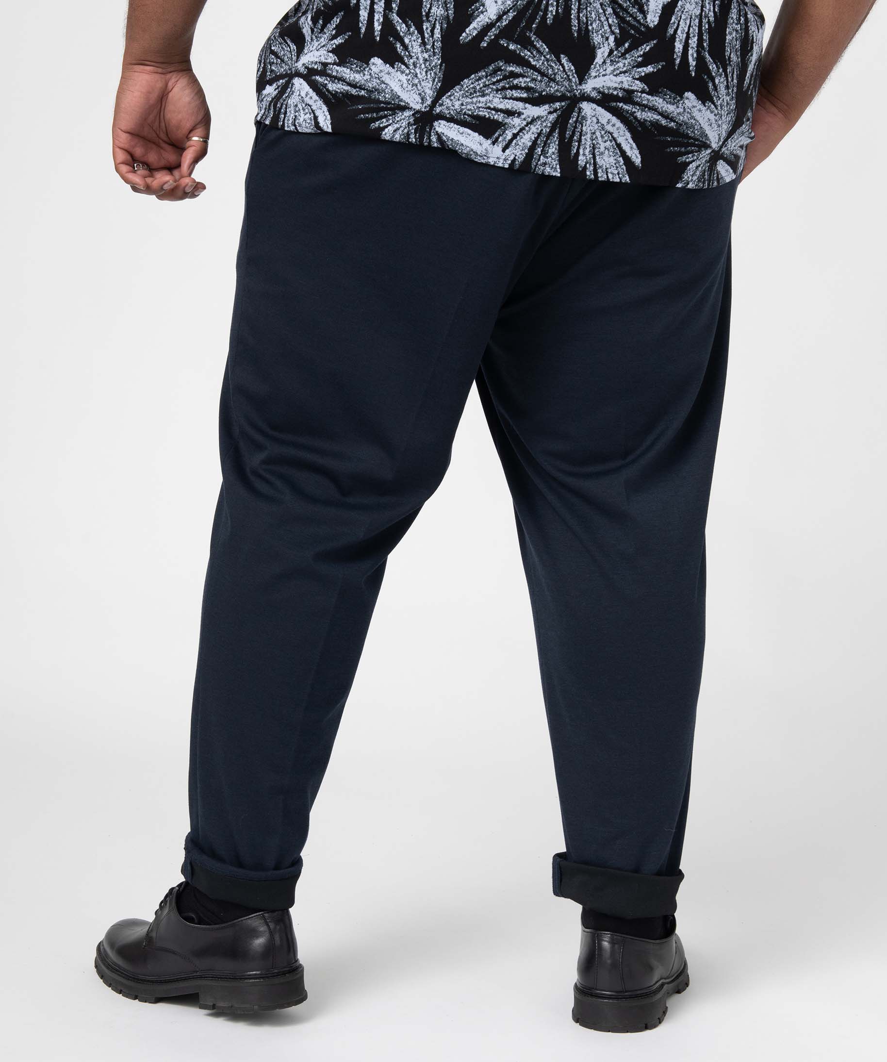 Pantalon homme en maille extensible bleu | GEMO