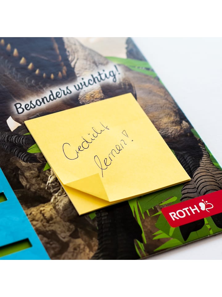 ROTH Klipp&Klar Stundenplan Steck Fix, Tyrannosaurus, A3 in Bunt günstig kaufen onesize
