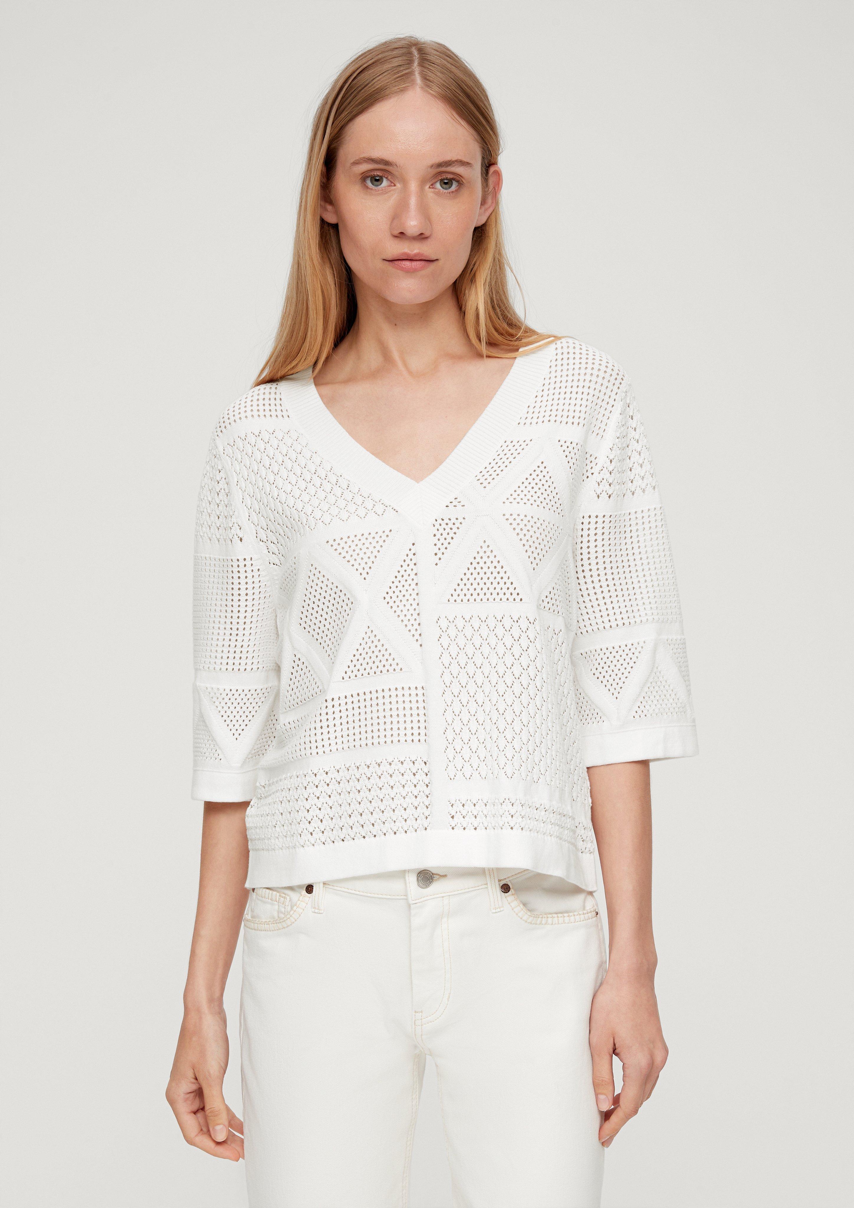 Strickshirt aus Baumwolle  2130911-0210