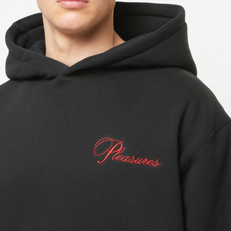Pleasures Cafe Hoodie black