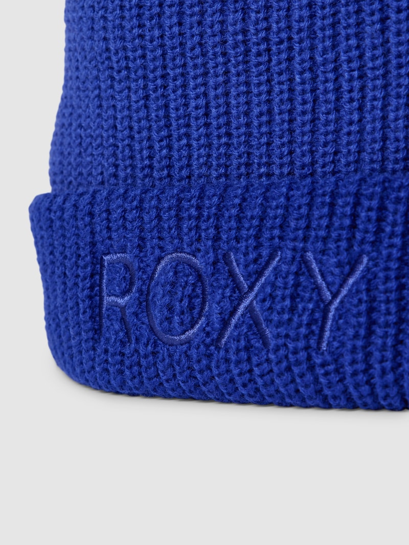 Beanie mit Label-Stitching Modell 'FREJA' in blau
