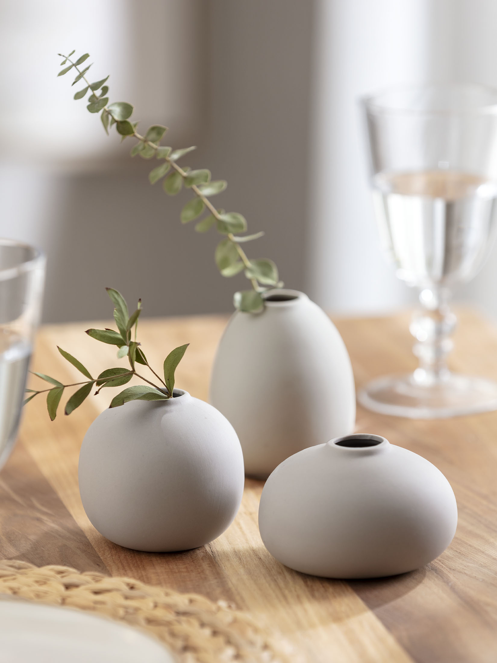 Silvy Vase, Grau