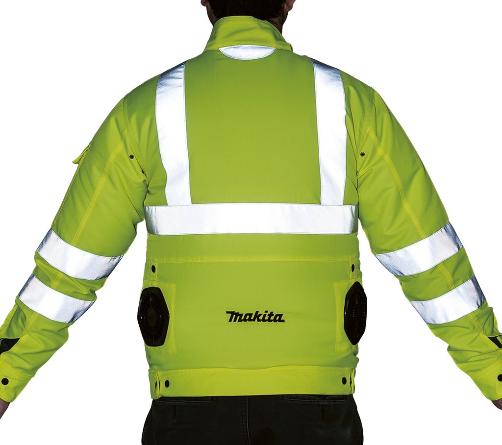 Makita DFJ214ZL Bezpečnostní bunda s odvětrávaným utahovákem L 10,8-18 V bez akumulátoru.