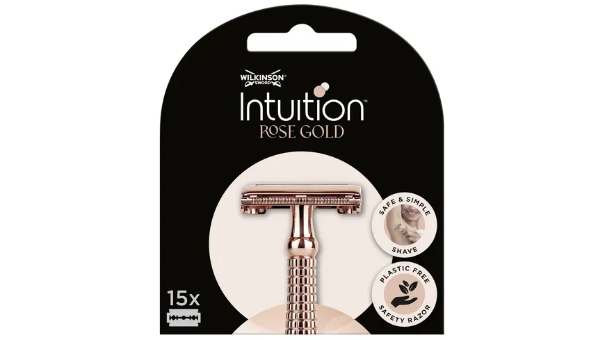 WILKINSON SWORD Intuition Rose Gold Rasierklingen 15er Packung