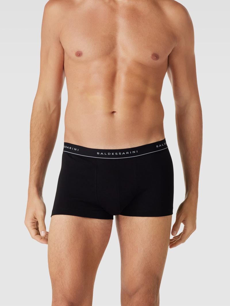 Pants mit Trunks mit Logo-Bund im 3er-PackBund in dunkelgrau meliert