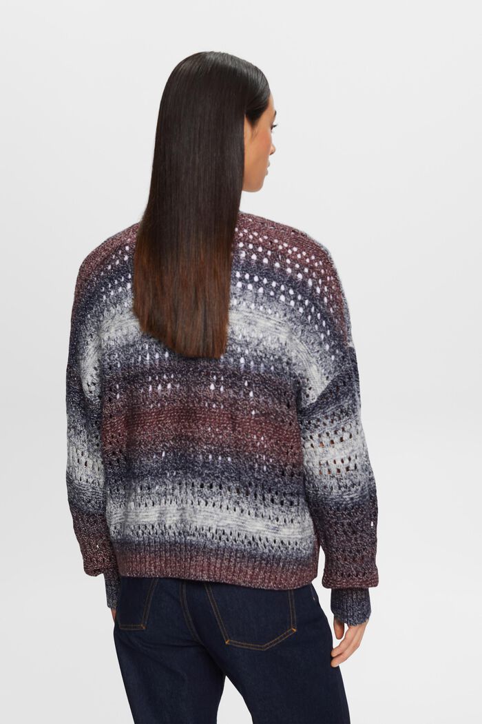 Offen gestrickter Dégradé-Cardigan