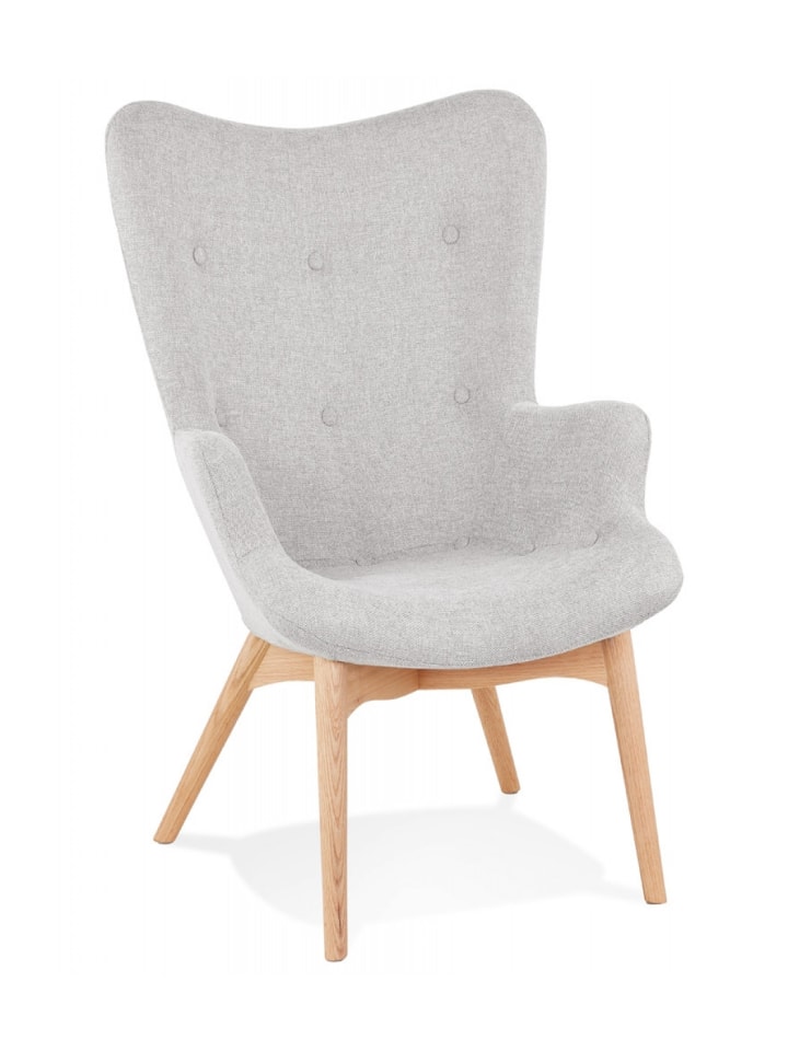 KADIMA DESIGN Lounge Stuhl Textil Flügel Sessel | Vintage Modern Stil günstig kaufen onesize