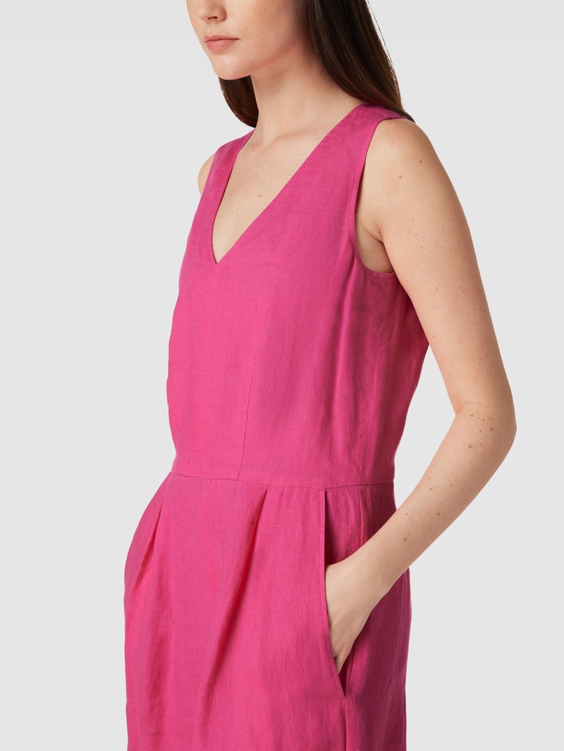 Jumpsuit mit V-Ausschnitt in pink