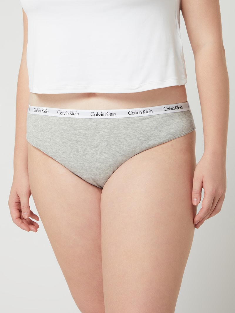PLUS SIZE String mit Modal-Anteil in mittelgrau meliert