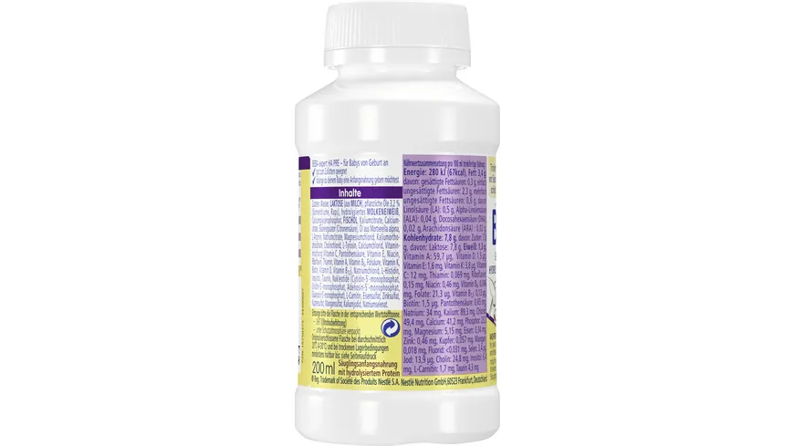 NESTLE BEBA Expert HA PRE Säuglingsanfangsnahrung von Geburt an 200 ml
