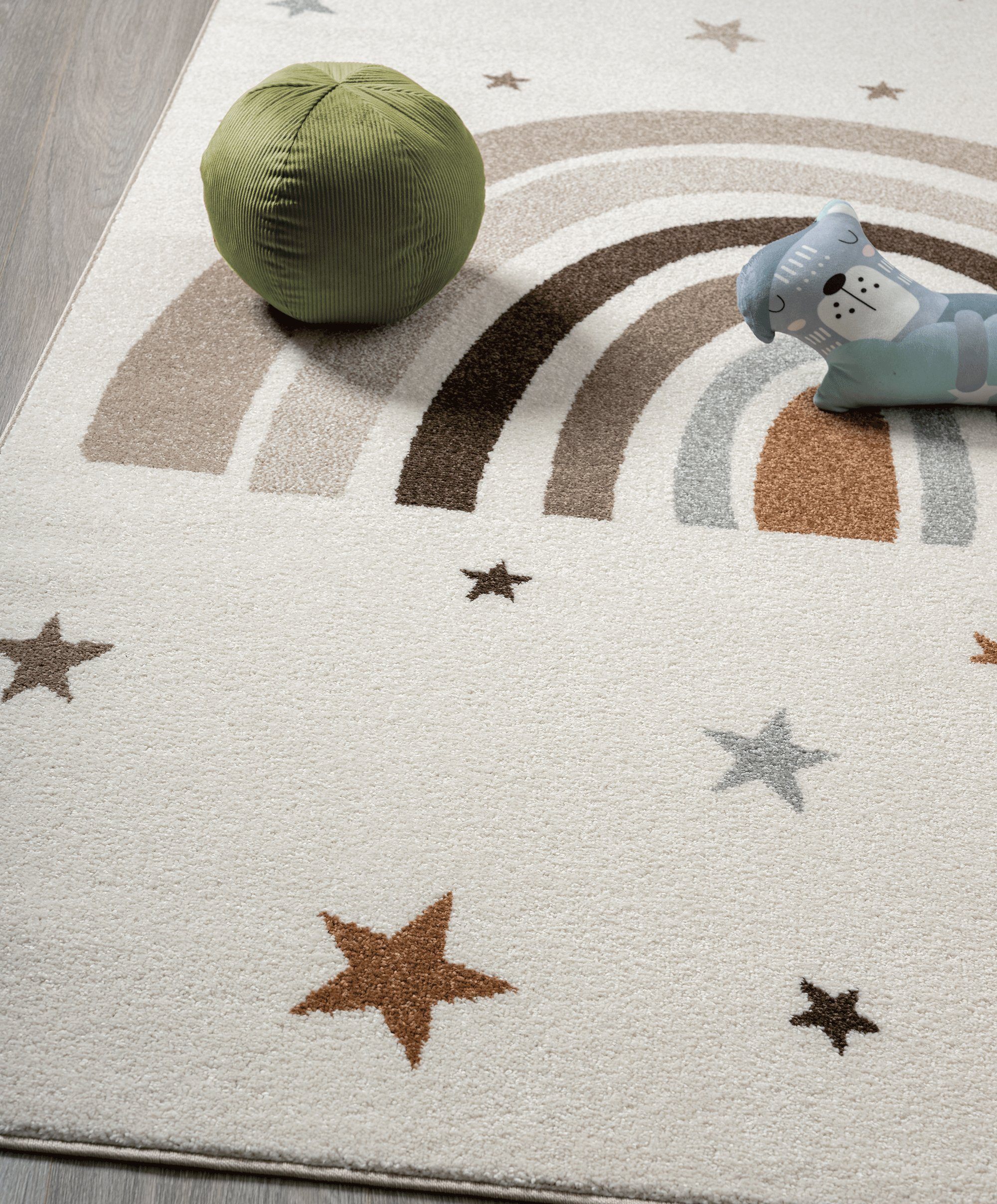 Teppich Beat Kids Moderner Weicher Kinderteppich, Regenbogen, the carpet, Rechteck, Höhe: 9 mm, Pflegeleicht, Farbecht, Kindergerecht, Hochwertig