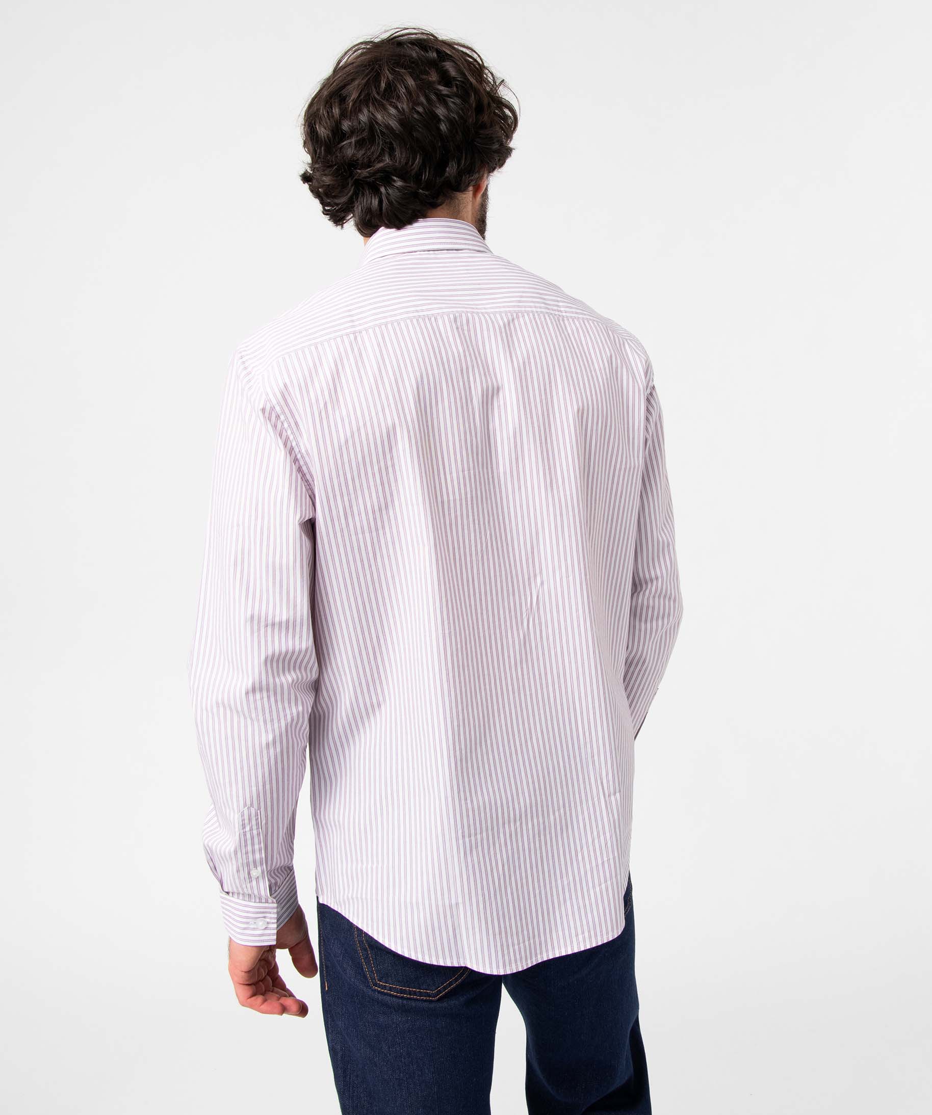 Chemise homme rayée à manches longues raye | GEMO