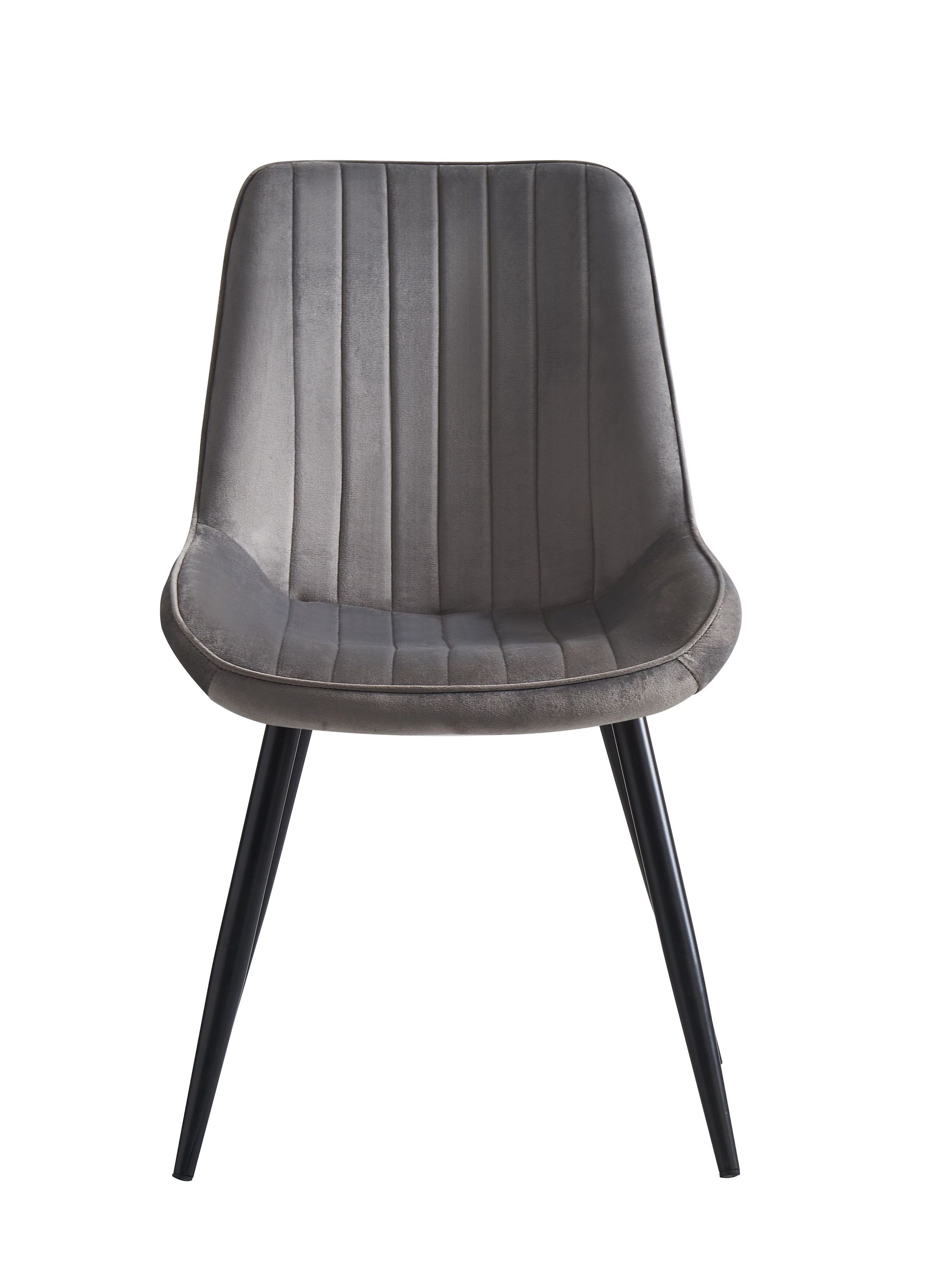 Woward Esszimmerstuhl Esszimmer Stühle 6 St. Küchenstuhl Polsterstuhl Samt+Metall (6er Set), 6er Set, 6 Stühlen