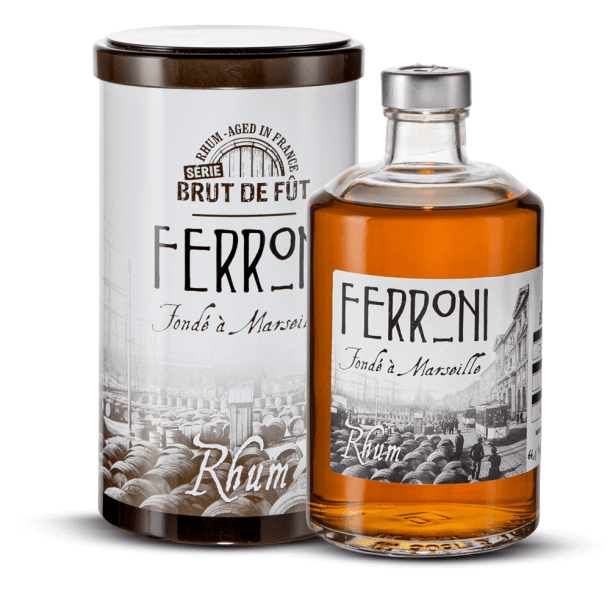 Ferroni Brut de Fût Jamaique 2016 64,10 % + étui
