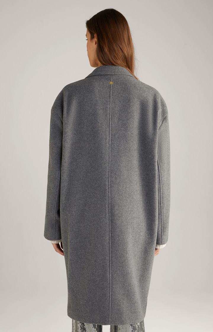Wool-Mix-Mantel in Grau