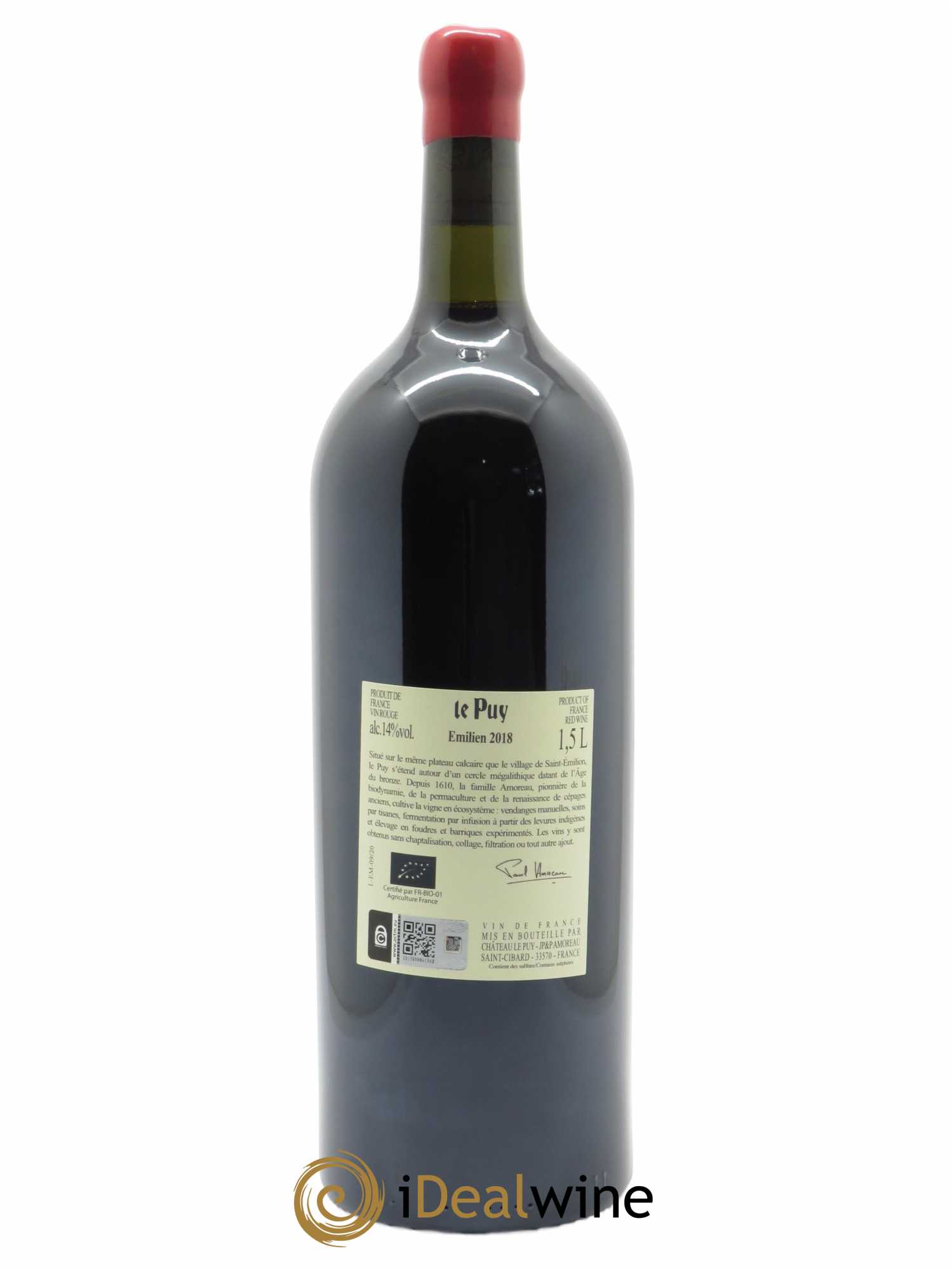 Le Puy - Cuvée Emilien  2018 - Lot de 1 Magnum