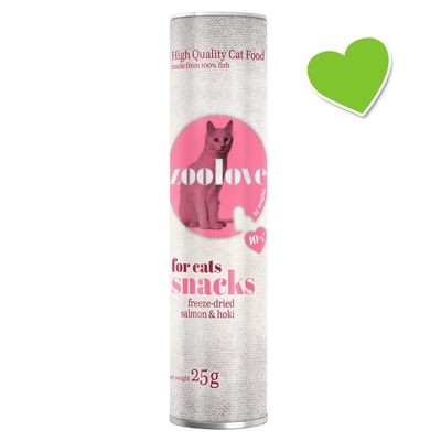zoolove gefriergetrockneter Snack - Lachs & Hoki