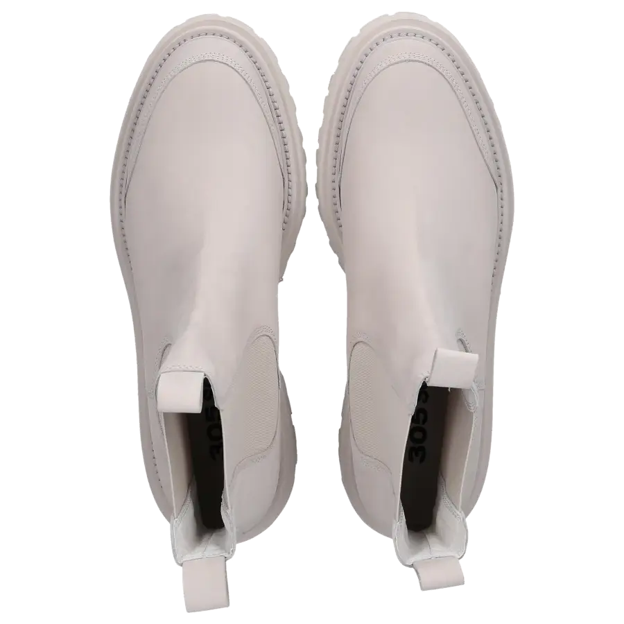305 SOBE - Chelsea Boots ELAINE Nubukleder - beige