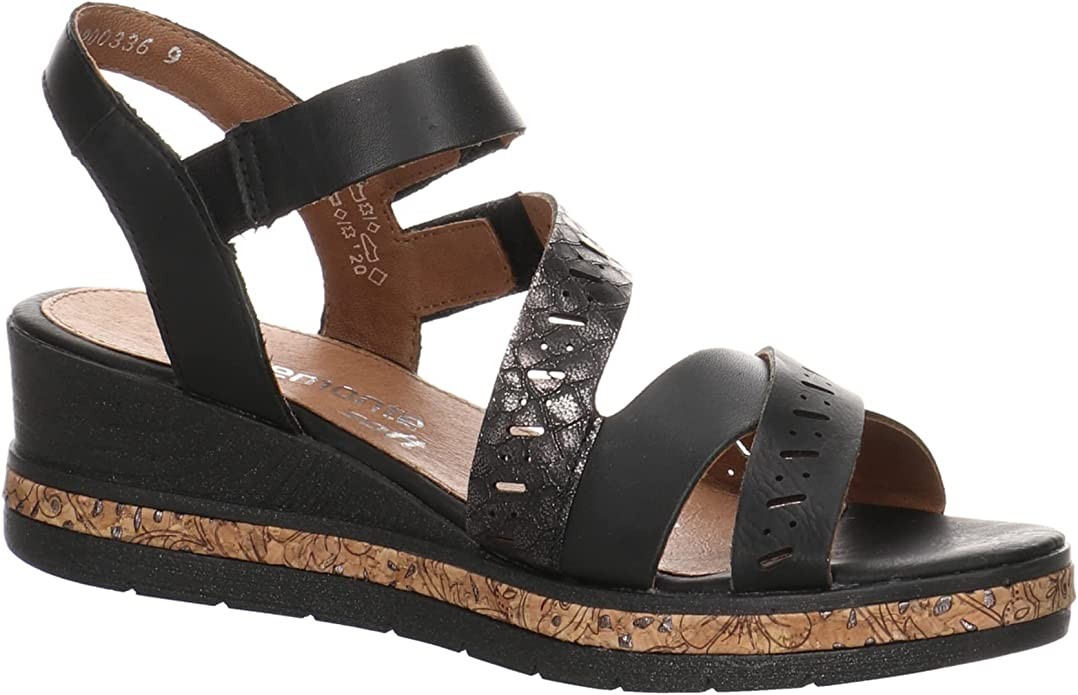 REMONTE Klassische Sandalen schwarz