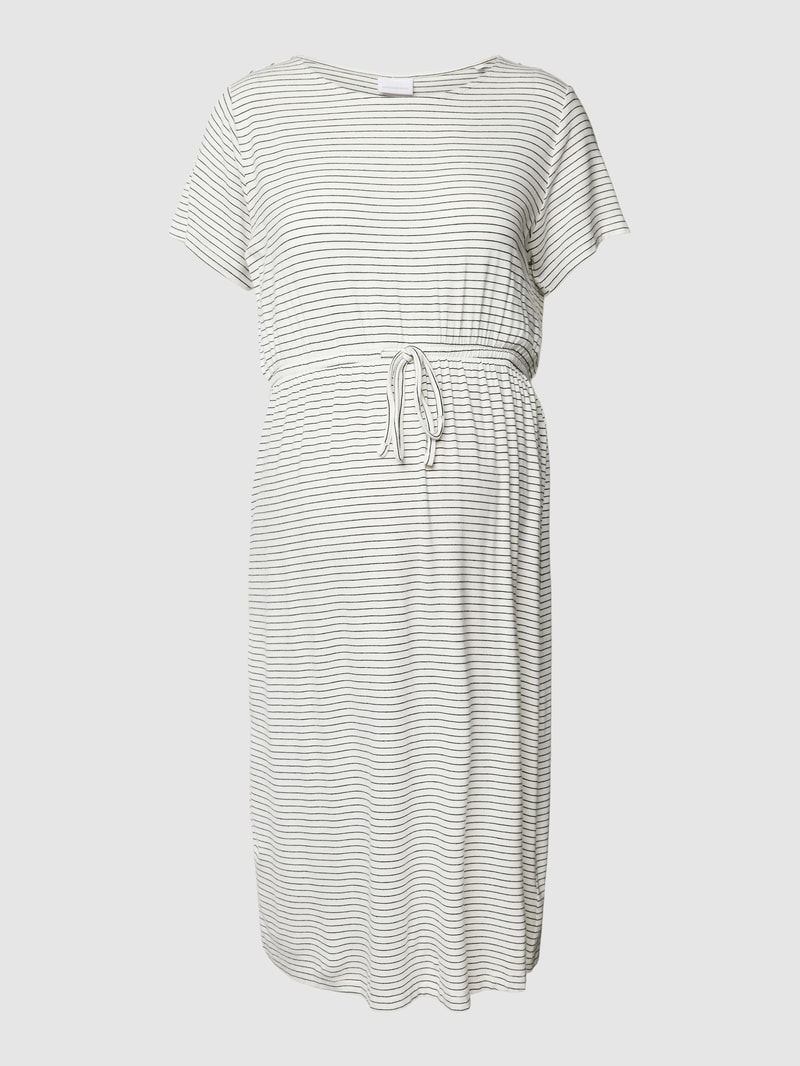 Umstands-Kleid mit Streifenmuster Modell 'ALISON' in offwhite