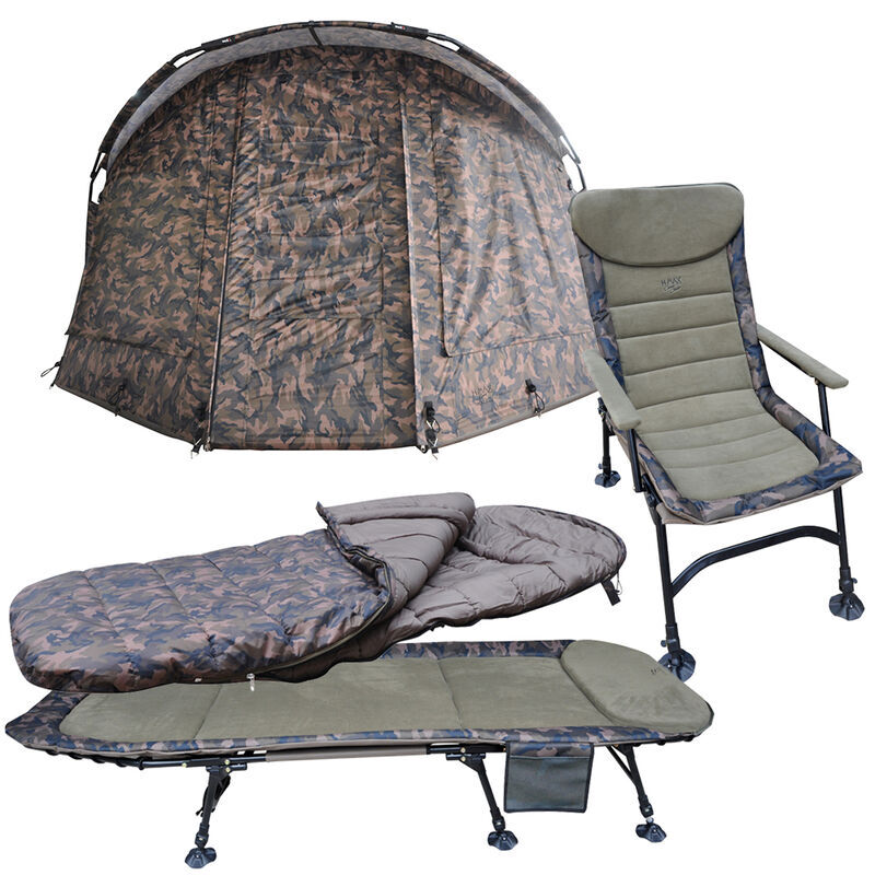Komfortpaket mack2 levelchair + sovväska + liggstol + kamouflage bivackor