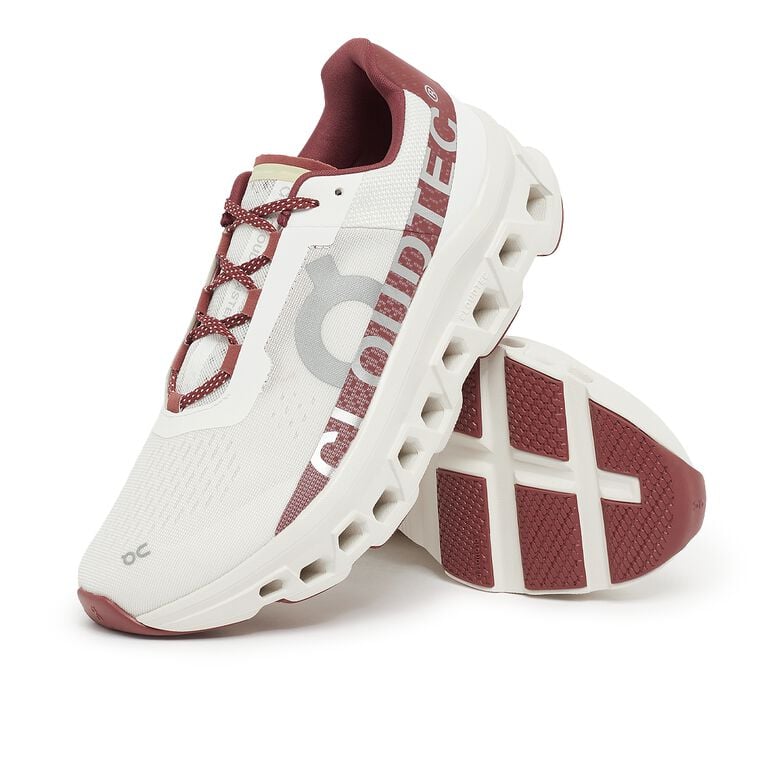 ON Cloudmonster ivory/ruby