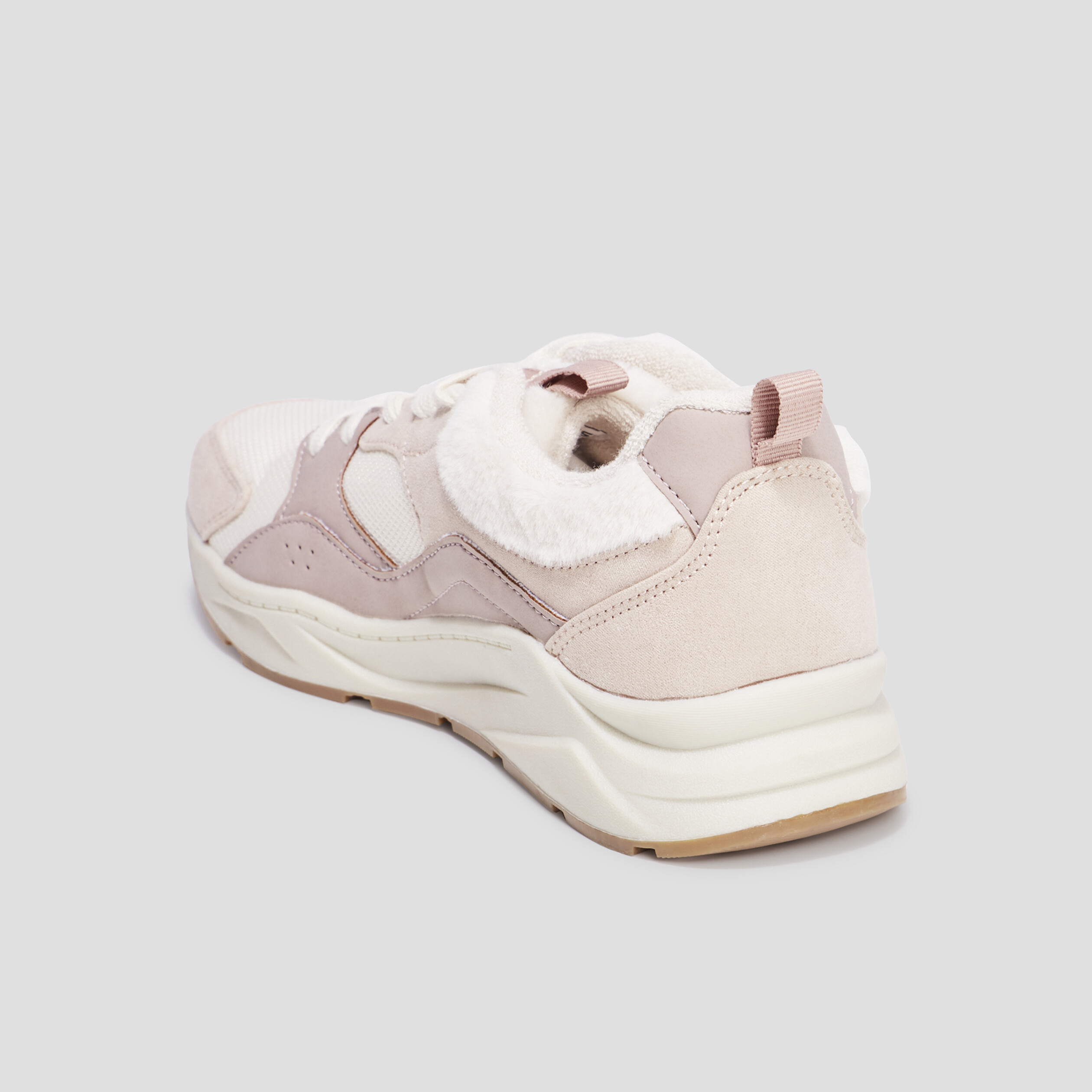 Baskets running fausse fourrure Creeks multicolore femme | La Halle