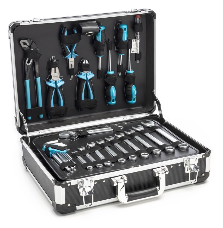 Estojo para ferramentas Huvema 34062 com 128 peças